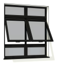 sh_Janela PVC 2 Folha Maxiar 2 Fixa Inf 2 Sup Ext